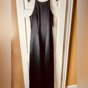 *Worn Once* Classic Black Evening Dress - Sleek Halter Gown
